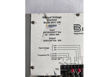BASLER MVC236 BASLER MANUAL VOLTAGE CONTROL MVC236