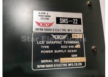 JRCS SMS-22 SGD-640-AF HMI LCD Graphic Terminal Alarm & Monitring System