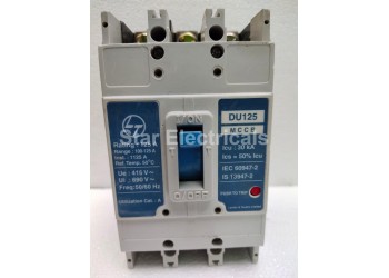 L&T DU125 (125 AMP) MCCB (3 Poles)