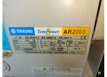 TERASAKI AR208S TERASAKI TEMPOWER AR208S AIR CIRCUIT BREAKER 