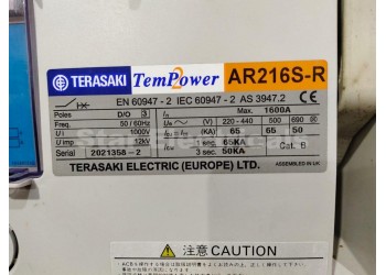 Terasaki TemPower AR216S-R ACB 1600amp Automatic