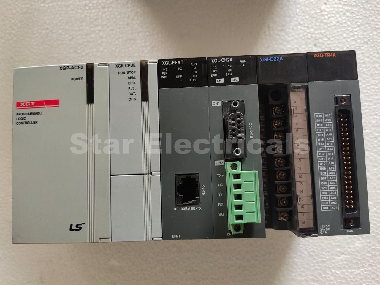 Xgp Acf2 Xgk Cpue Xgl Efmt Xgl Ch2a Xgi D22a Xgq Tr4a Xgt Ls Plc Module Xgp Acf2 Xgk Cpue Xgl Efmt Xgl Ch2a Xgi D22a Xgq Tr4a Xgt Ls Plc Module Programmable Logic Controller Good Working Condition Star Electricals Gujarat Bhavnagar Plc