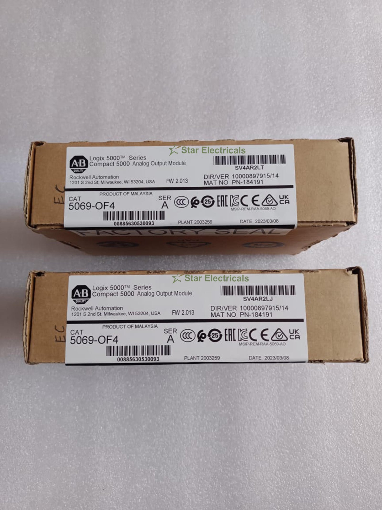 5069-OF4 ALLEN-BRADLEY 5069-OF4 COMPACT 5000 ANALOG OUTPUT MODULE