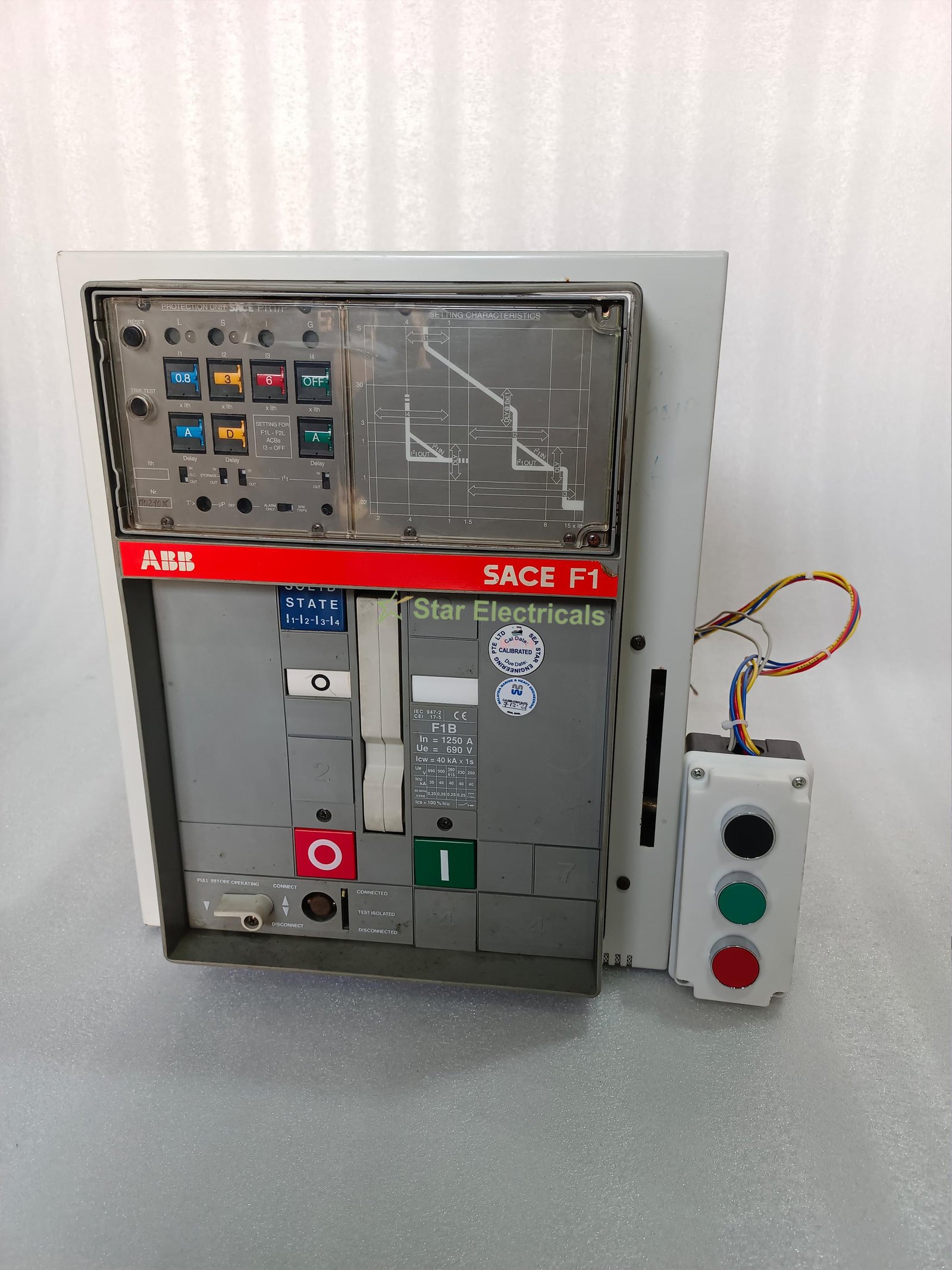 ABB SACE F1B 1250AMP ABB 1250AMP AIR CIRCUIT BREAKER ABB 1250AMP 3POL ACB