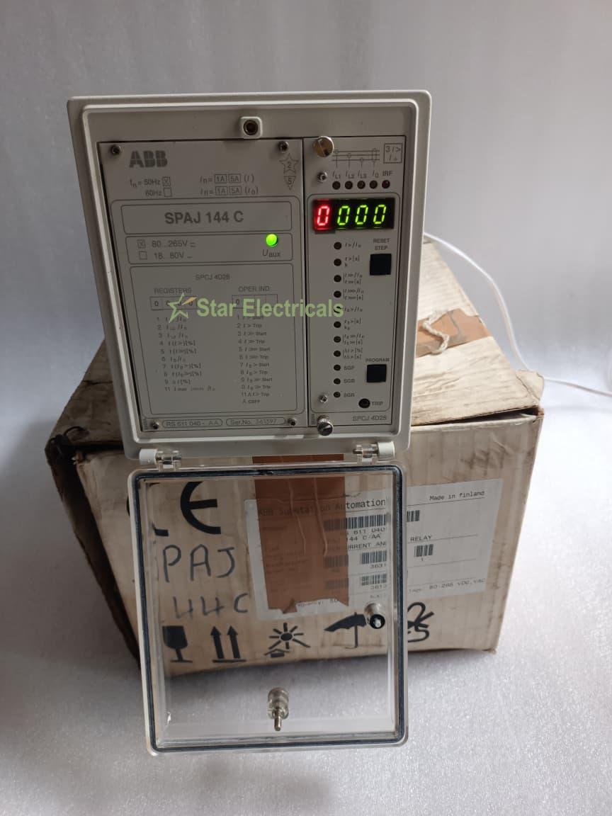 ABB SPAJ144C ABB SPAJ 144 C-AA OVERCURRENT AND EARTH-FAULT RELAY