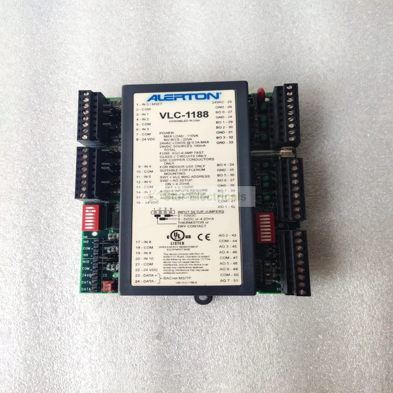Alerton VLC-1188 BACnet MS/TP Building Automation Controller – 10 Universal Inputs, 8 Binary Outputs And 8 Analog Outputs, 24VAC