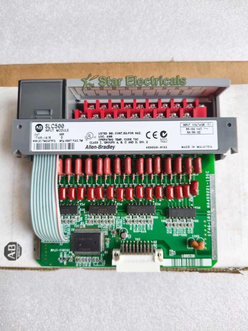 ALLEN-BRADLEY 1746-IA16 ALLEN-BRADLEY 1746IA16 SLC 500 115 VAC INPUT MODULE