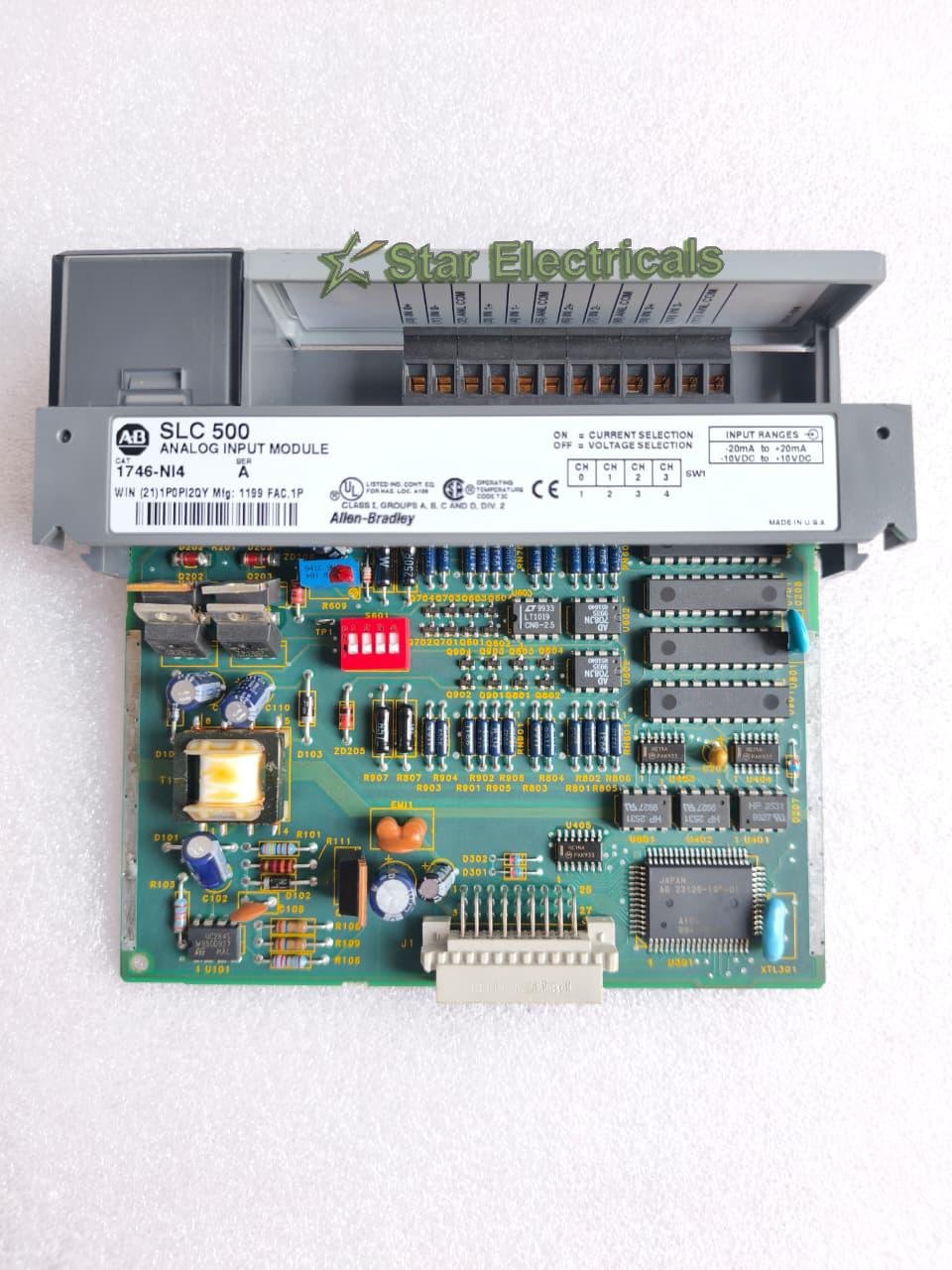 ALLEN-BRADLEY 1746-NI4 ALLEN-BRADLEY 1746NI4 SLC 500 ANALOG INPUT MODULE
