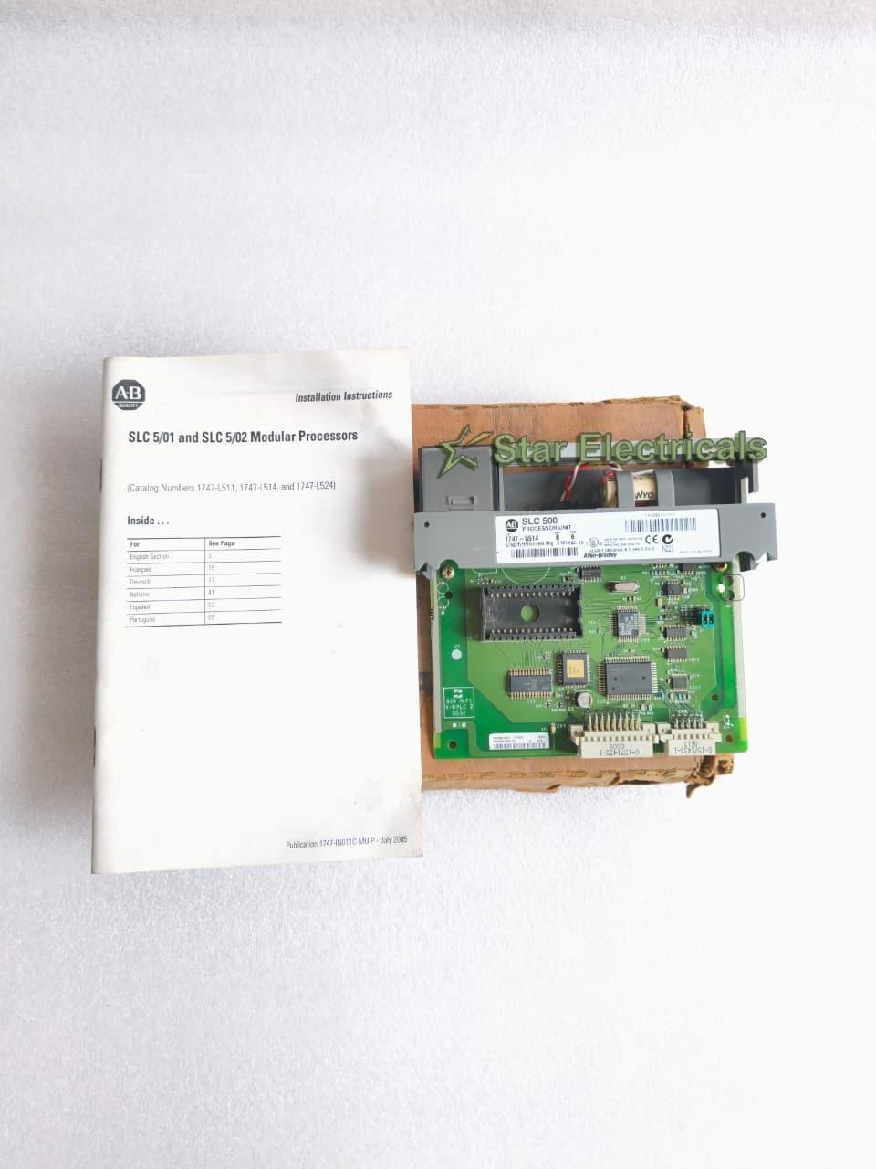 ALLEN-BRADLEY 1747-L514 ALLEN-BRADLEY 1747L514 SLC 500 PROCESSOR UNIT MODULE