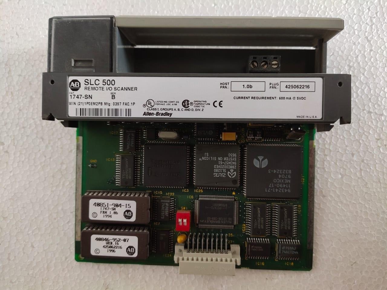 ALLEN-BRADLEY 1747-SN REMOTE I/O SCANNER MODULE