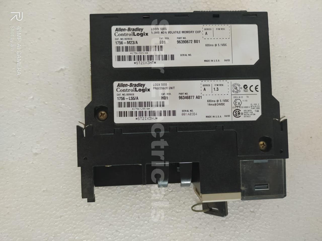 ALLEN-BRADLEY 1756-M23 SERIES A CONTROLLOGIX 1.5MB VOLATILE MEMORY EXPANSION CPU MODULE