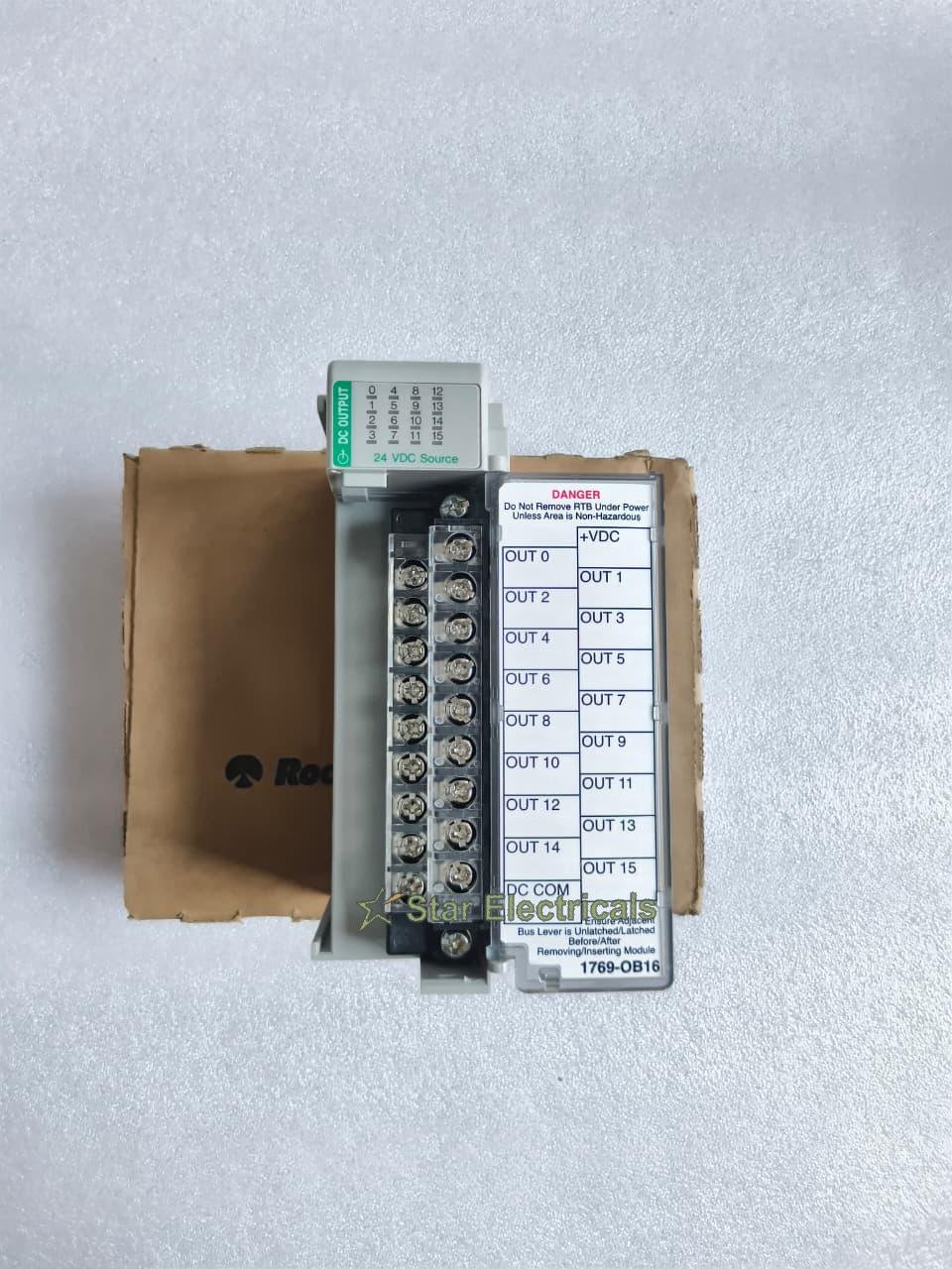 ALLEN BRADLEY 1769-OB16 ALLEN BRADLEY 1769OB16 COMPACT I/O 16 PT 24VDC SOURCING OUTPUT MODULE