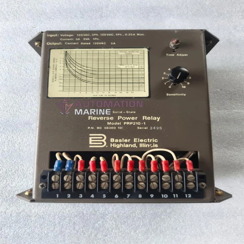 Basler Electric PRP210-1 Solid State Reverse Power Relay | Generator Protection Relay | P.N. 90-56300-102 | Industrial Power Protection Module