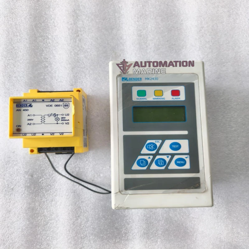 BENDER MK2430-12 Remote Alarm Indicator Test Unit | Medical IT System Alarm Panel | AC/DC 24V | Part No. B95100002