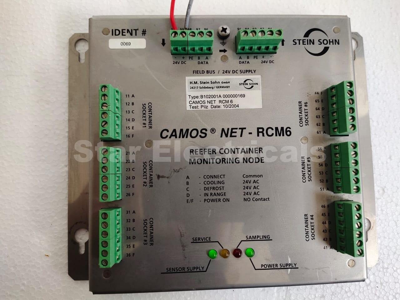 CAMOS NET RCM6 REEFER B102001A 000000169 CONTAINER MONITORING NODE