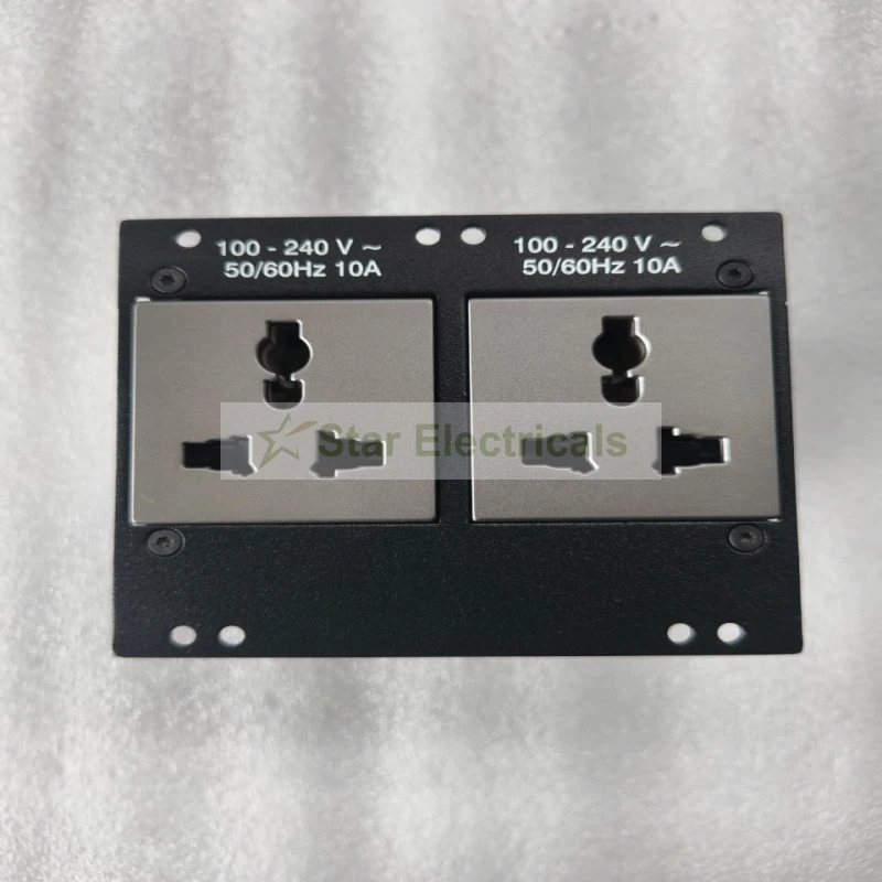 Crestron FTA-PWR-262 Dual Universal AC Power Outlet Module | FlipTop 600 Series | PN 6507152
