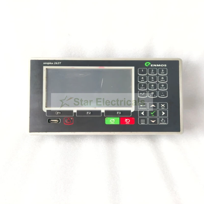 ENMOS SIMPLEX 263T Industrial HMI Control Panel | 24V DC | Ethernet, RS485 RS232 | 32 DI / 32 DO | Textile Machinery Controller | Serial No. 1950A69933