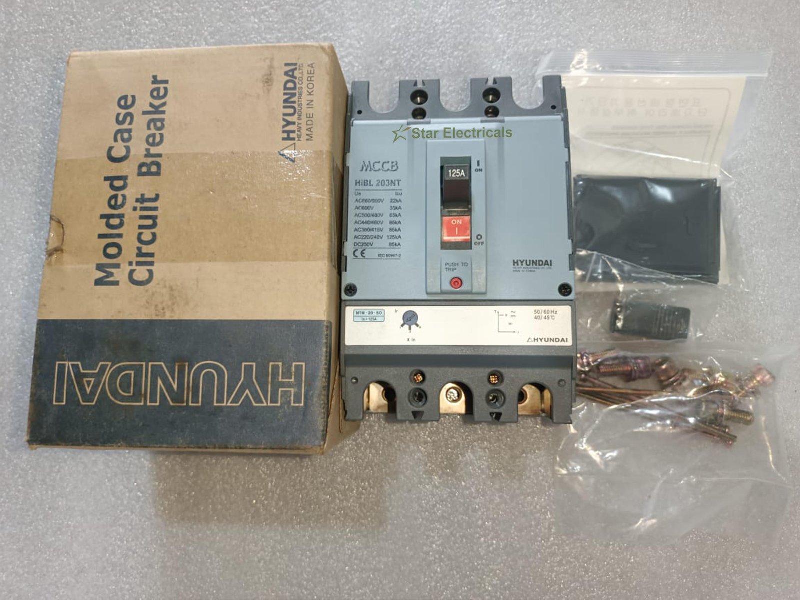 HIBL 203NT HYUNDAI HIBL203NT-E 3P 125AMP 3POL MCCB