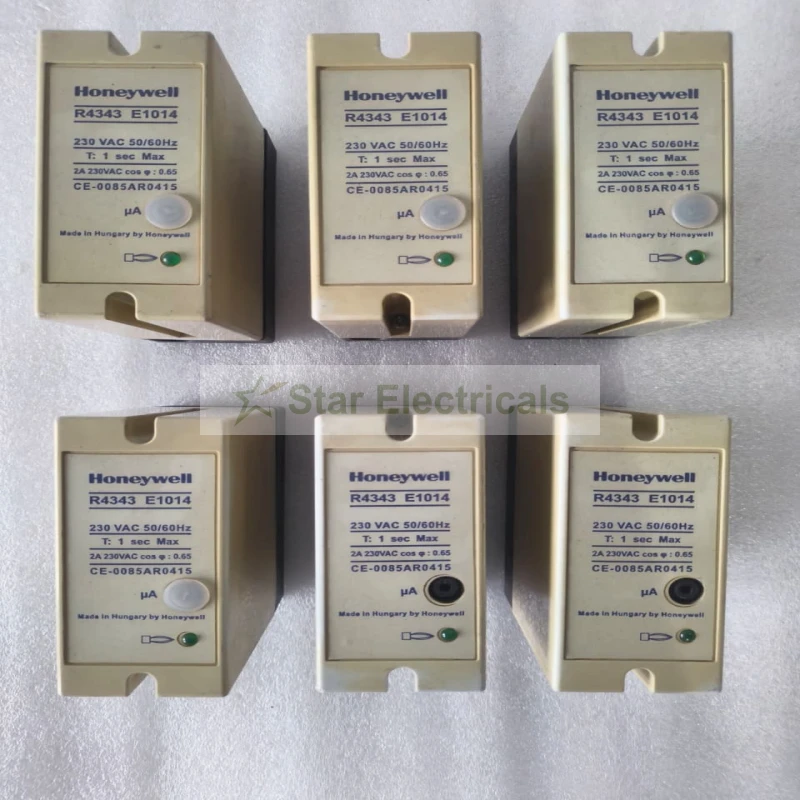 Honeywell R4343E1014 Flame Detector Relay Switch | 230VAC, 1-Second Response