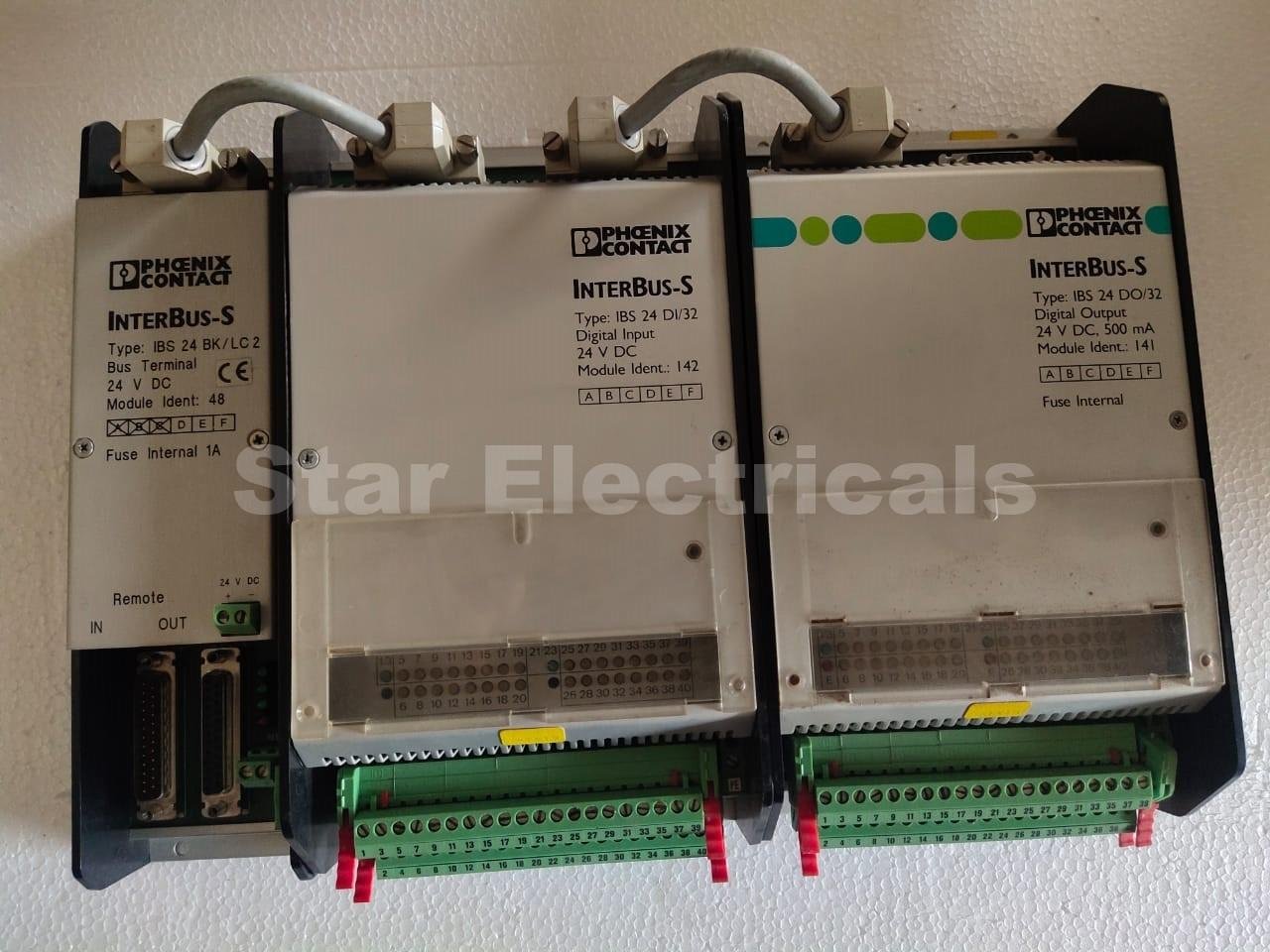 IBS 24 BKLC2 IBS 24 DI 32 IBS 24 DO32 Module Phoneix Contact Interbus.