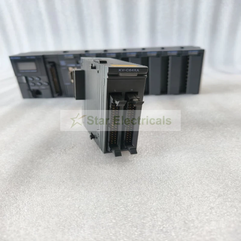 Keyence KV-C64XA High-Density PLC Input Module – 64-Point 24V DC Digital Input, MIL Connector Expansion Unit