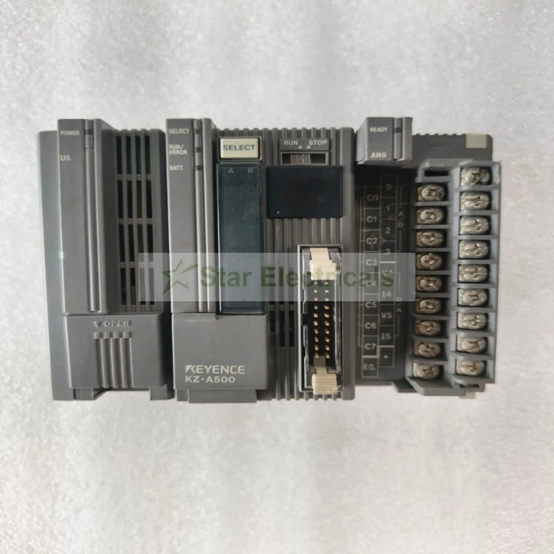 Keyence PLC Module Bundle – KZ-A500 CPU Unit, KZ-U5 DC Power Supply KV-AN6 Analog I/O Expansion Module