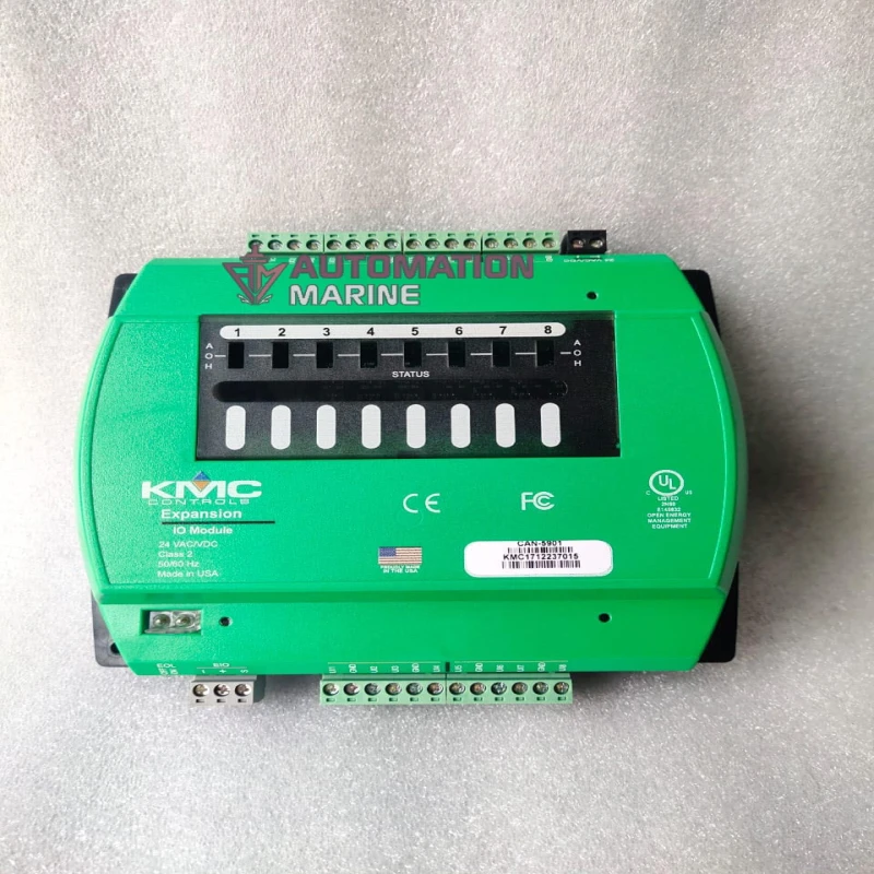 KMC Controls CAN-5901 Expansion I/O Module | 8-Channel Building Automation Expansion Module | 24 VAC/VDC | BACnet CAN Bus Controller