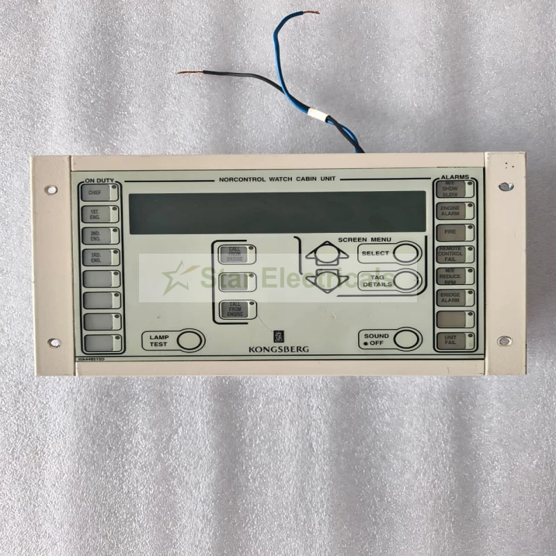 Kongsberg Norcontrol HA448515D Watch Cabin Unit WCU Display – Marine Control System