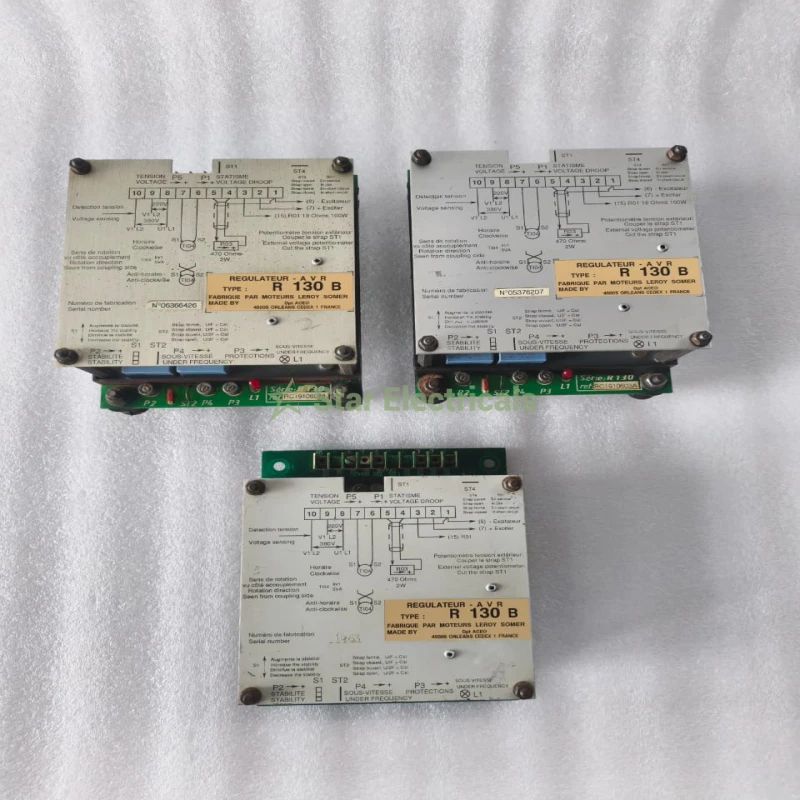 Leroy Somer R 130 B Automatic Voltage Regulator (AVR) – Generator Excitation &amp;amp;amp; Voltage Control Module