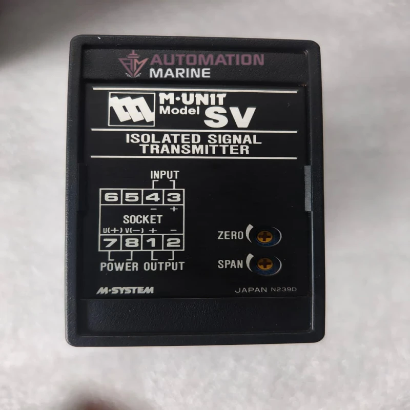M-SYSTEM SV-6A-C Isolated Signal Transmitter / Signal Isolator, 1-5V DC Input, 4-20mA DC Output, 110V AC