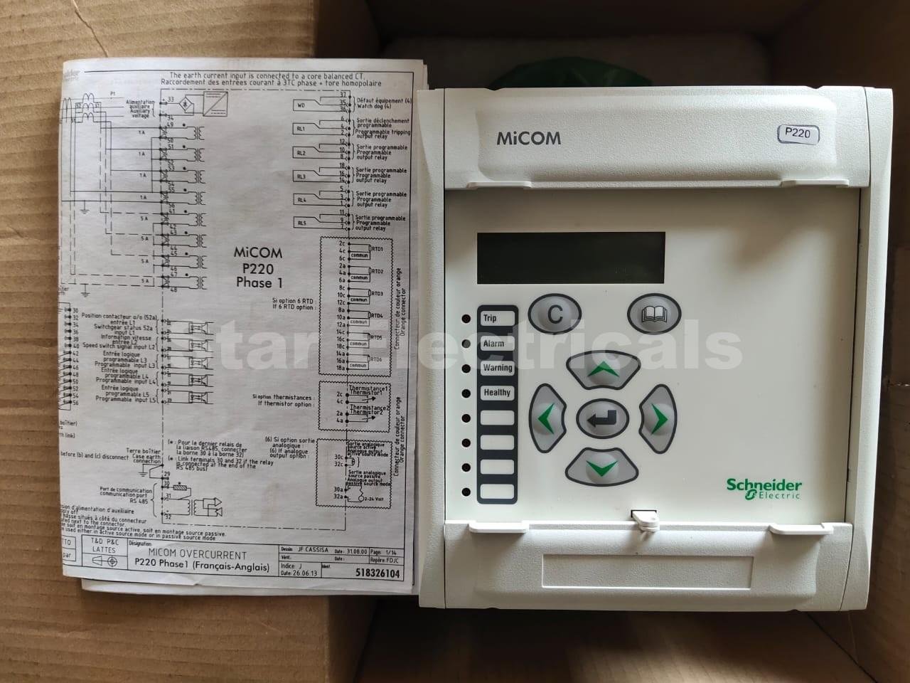Micom P220 Schneider Motor Protection Relay