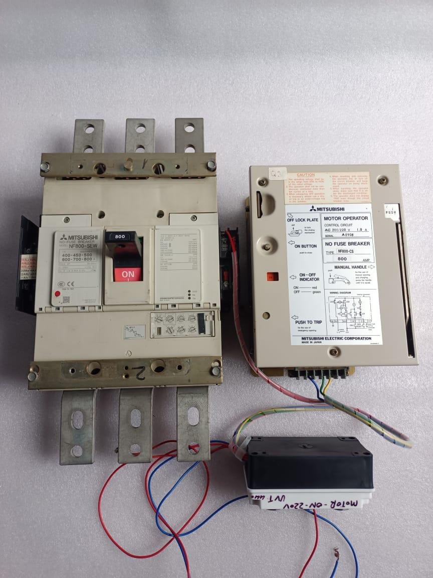 MITSUBISHI NF800-CS MITSUBISHI MOTOR MECHANISM 800AMP MCCB MITSUBISHI MOTORISED MCCB 800AMP NF800-SEW