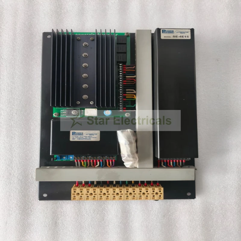 Power Electronics SE-4E15 Automatic Voltage Regulator (AVR) – 3-Phase, 20A Continuous, 350–500V AC Sensing, 0–120V DC Output