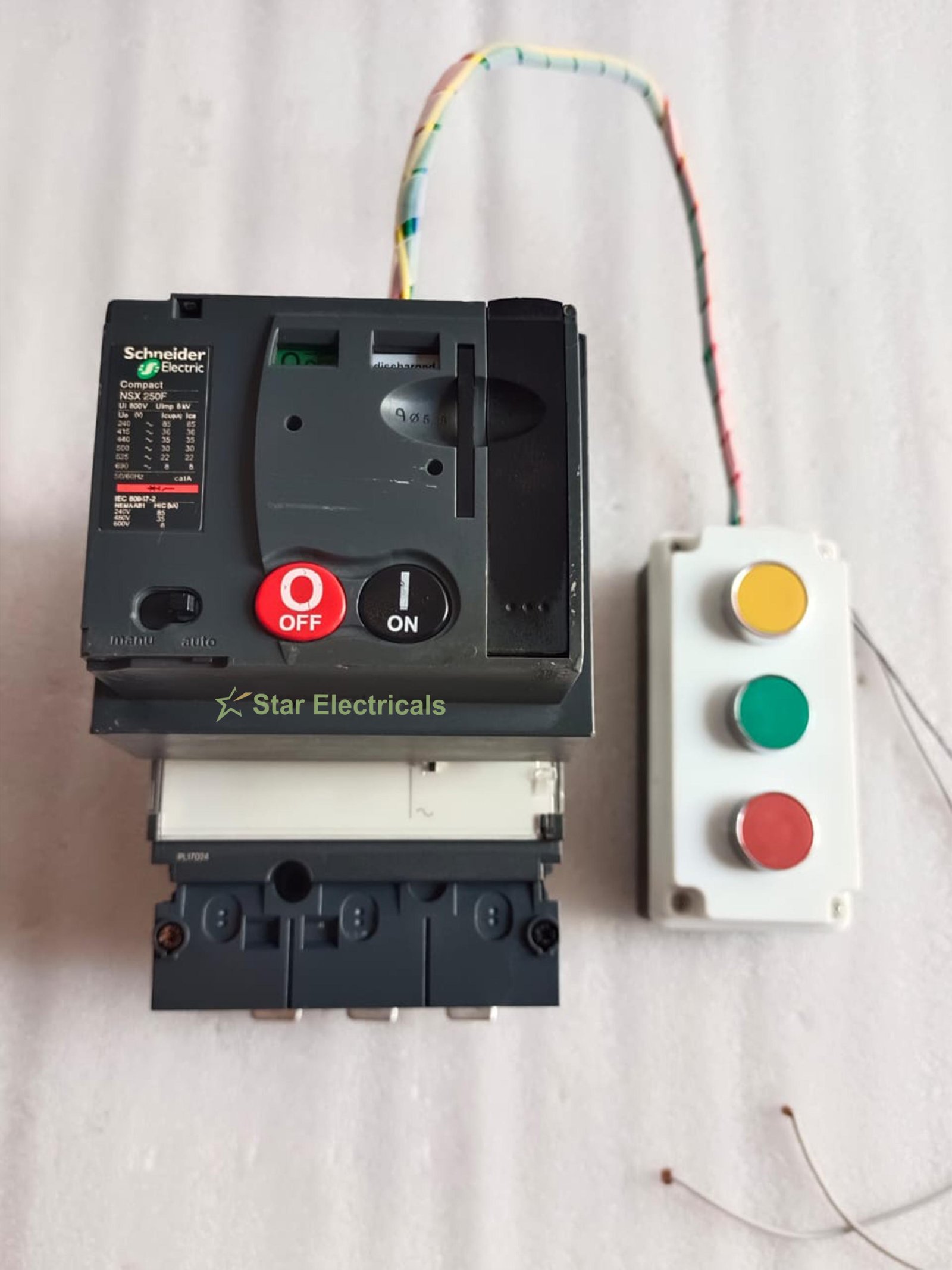 SCHNEIDER NSX250F MOTORISED MCCB 250AMP SCHNEIDER MOTOR MECHANISM MCCB 250AMP 3POL