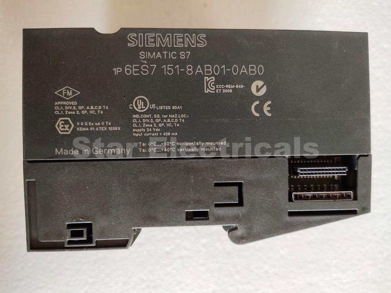 Siemens 6ES7 151-8AB01-0AB0 CPU S7 200 Module