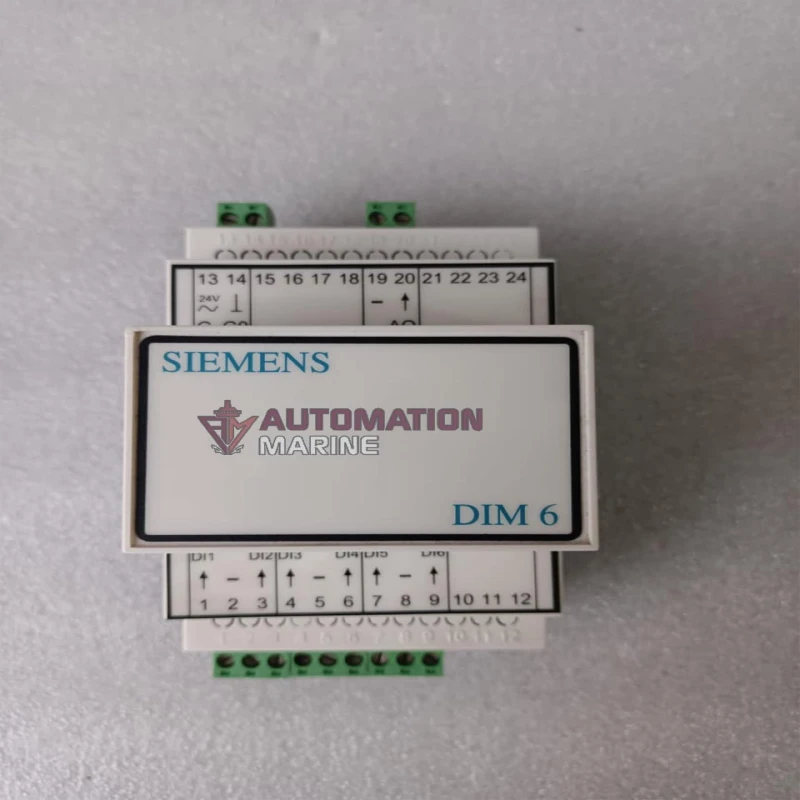 Siemens DIM 6 Digital Input Module | Building Automation I/O Expansion Module | DIN Rail Mount Controller Interface