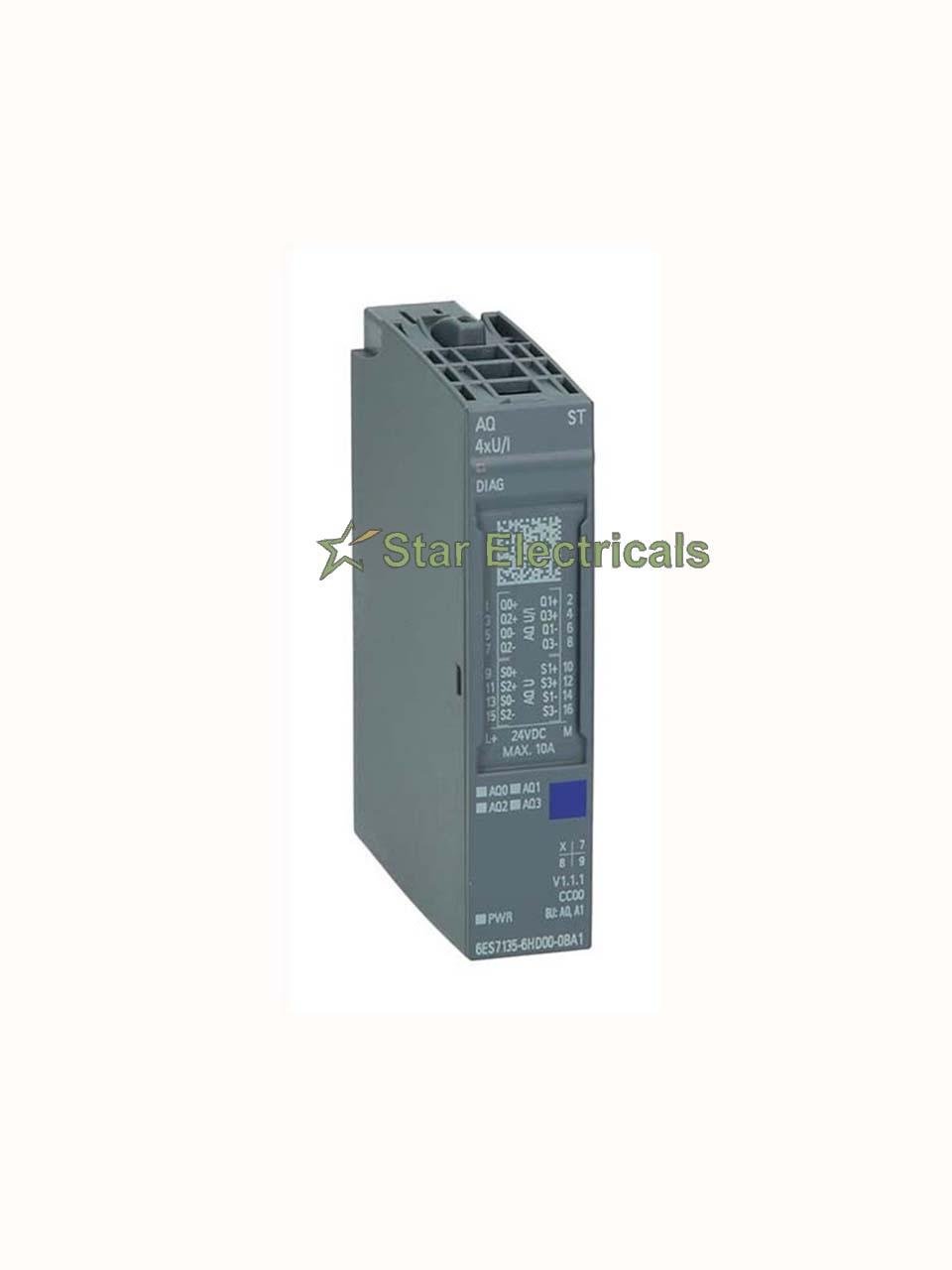 Siemens SIMATIC ET 200SP Analog Output Module 6ES7 135-6HB00-0DA1 – 2 AO, ±10 V / 0–20 mA, 16-bit, Galvanic Isolation
