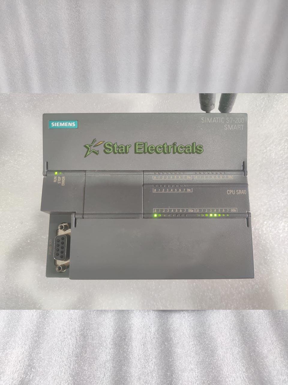 Siemens SIMATIC S7-200 SMART CPU SR40 PLC – 6ES7 288-1SR40-0AA0, 24DI/16DO Relay, 2AI/2AO, Ethernet, Expandable Micro PLC