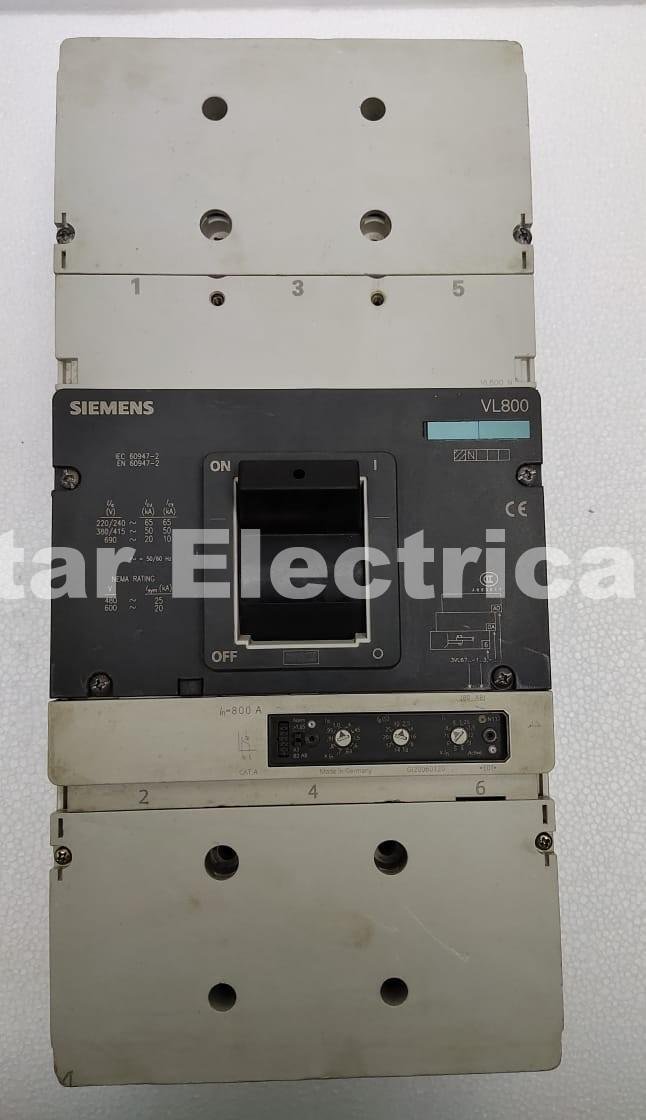 SIEMENS VL800 800amp MCCB (3 Poles)
