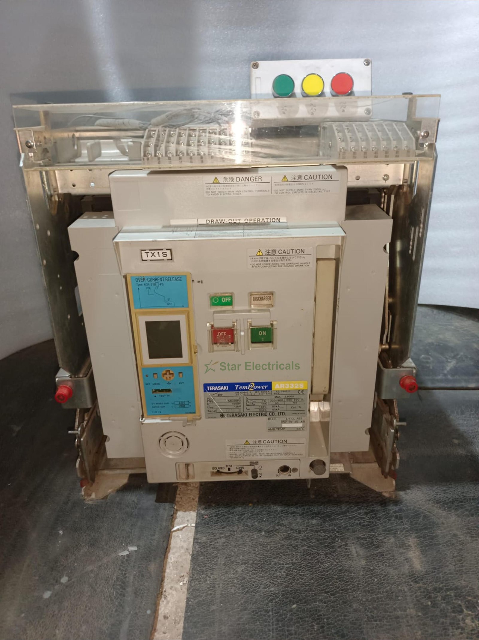 TERASAKI AR332S AIR CIRCUIT BREAKER TERASAKI TEMPOWER2 AR332S ACB