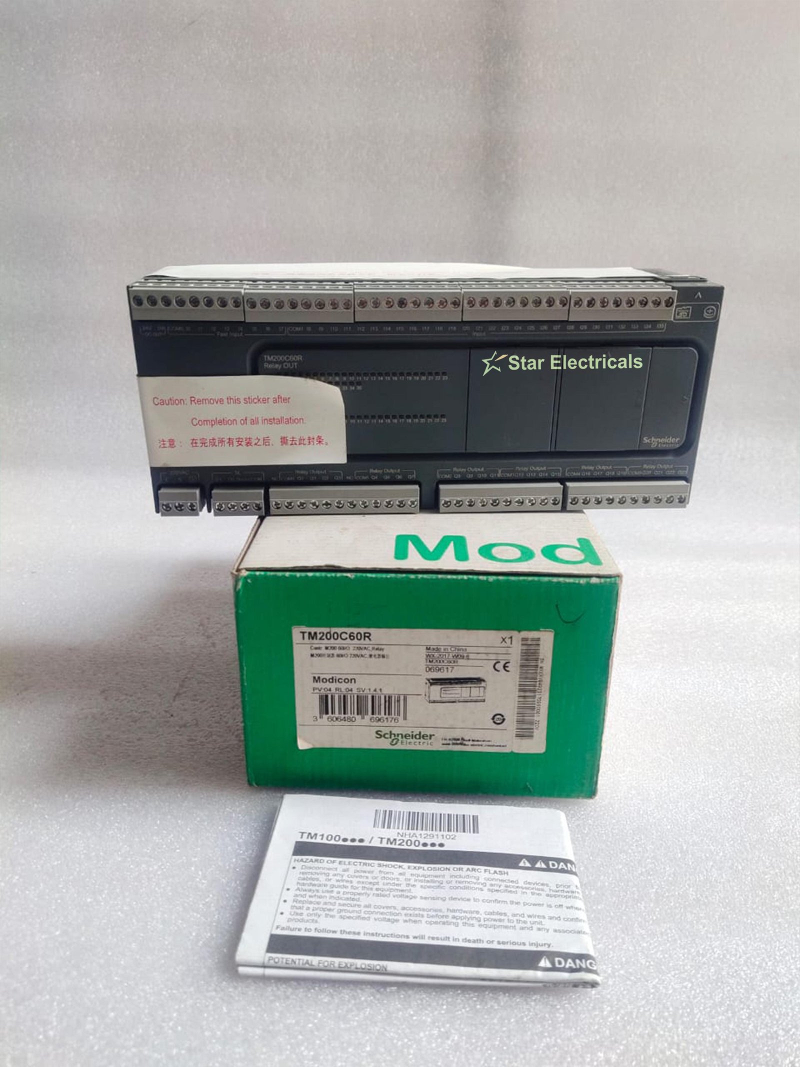 TM200C60R SCHNEIDER TM200C60R CONTR. M200 60I/O 220VAC RELAY