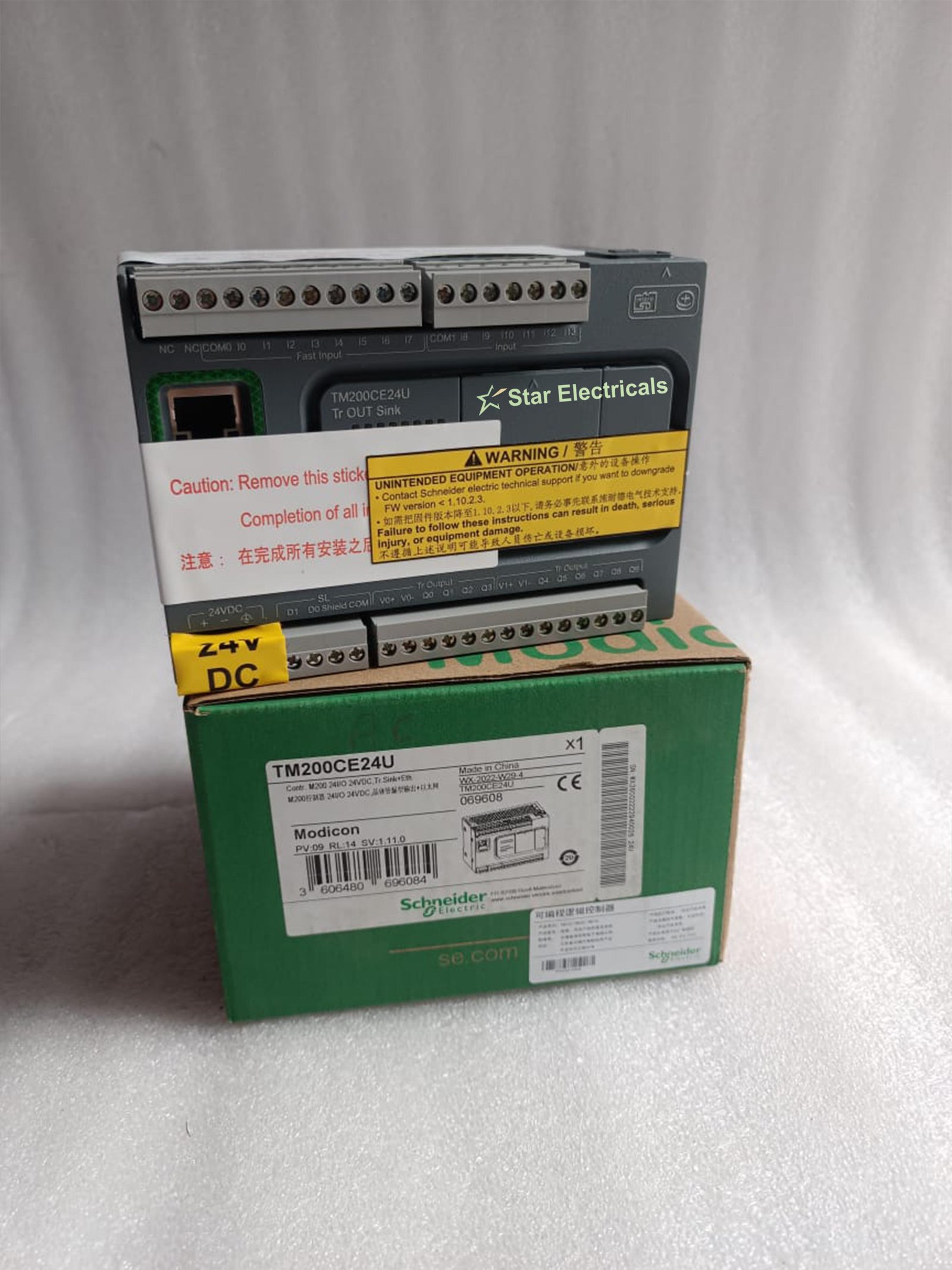 TM200CE24U SCHNEIDER TM200CE24U CONTR. M200-24I/O 24VDC,TR.SINK-ETH