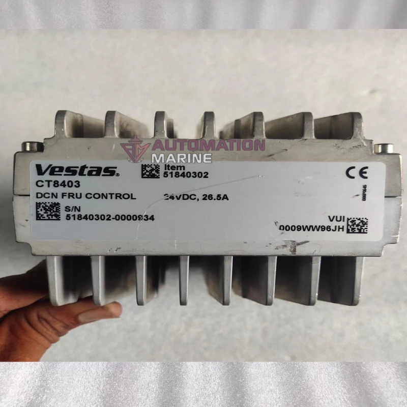 Vestas CT8403 DCN FRU Control Module 51840302 | 24VDC 26.5A Wind Turbine Control Unit | Genuine Vestas Spare Part
