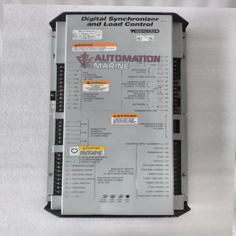Woodward 9905-711 Digital Synchronizer and Load Control | Generator Synchronizing And Load Sharing Controller | 18-40VDC Industrial Control Module