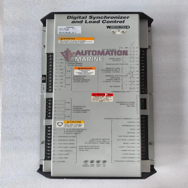 Woodward 9905-795 Digital Synchronizer and Load Control Module | Generator Synchronizing Controller | 18-40 VDC Industrial Load Sharing Controller