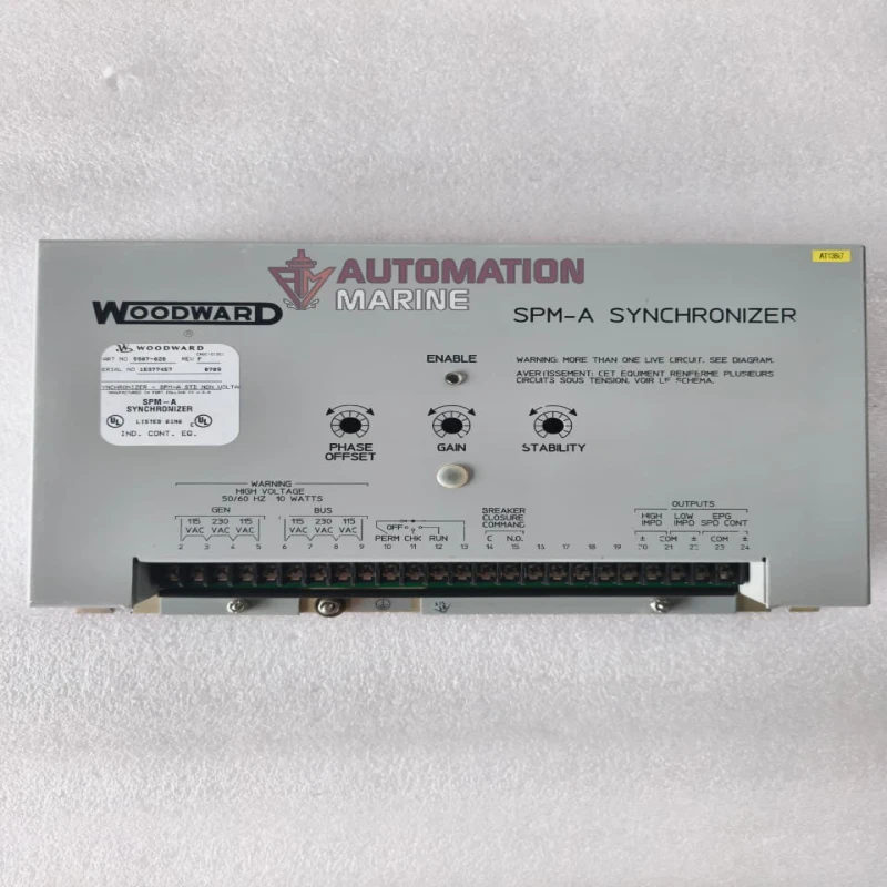 Woodward SPM-A Synchronizer 9907-028 Generator Synchronizer Module | Automatic Generator Synchronizing Controller | Industrial Power System Control